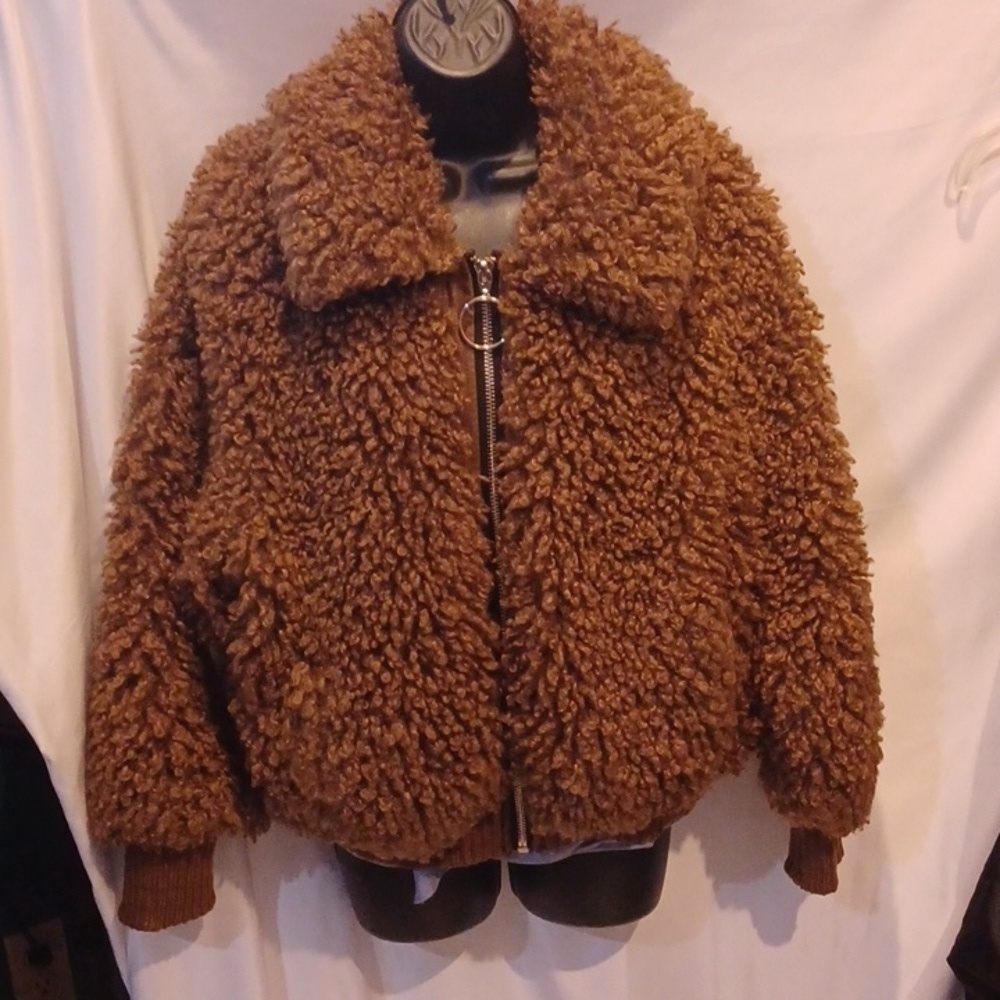 Cozy jacket by Zara trf collection size medium